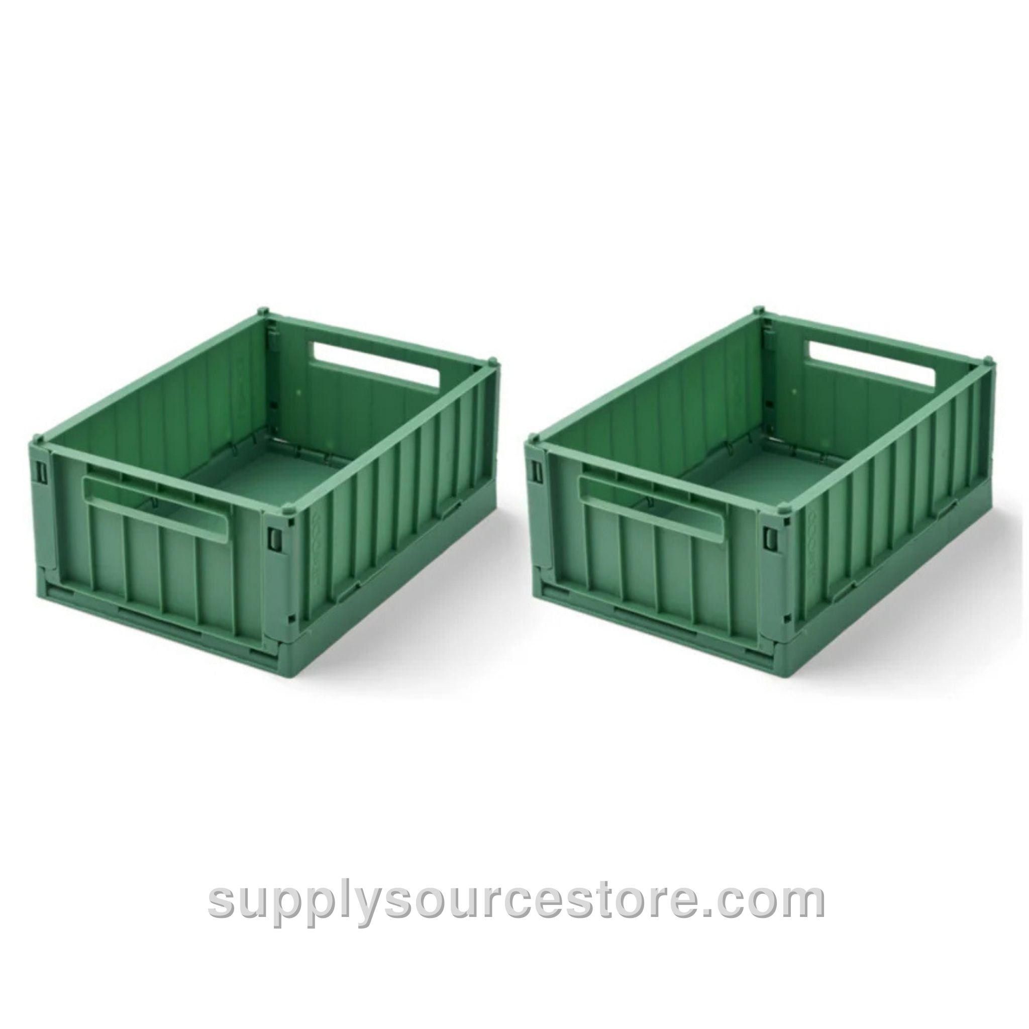 Weston Medium Storage Crate Set of 2 - Dusty Ivy