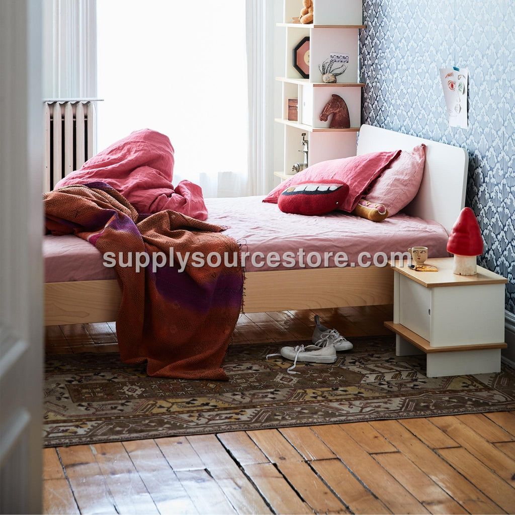 Oeuf NYC River Single Bed - White/Birch