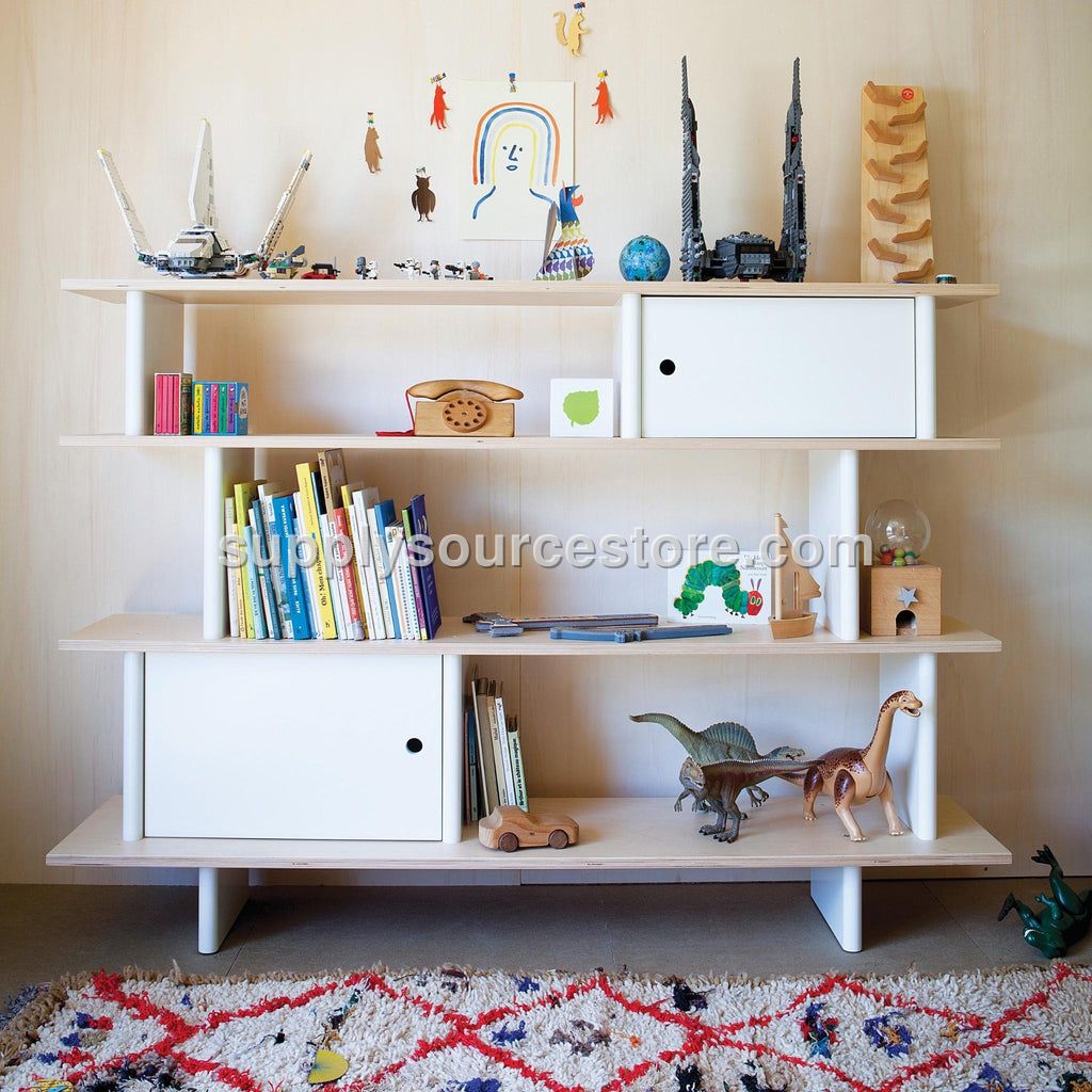 Oeuf NYC Mini Library - White/Birch