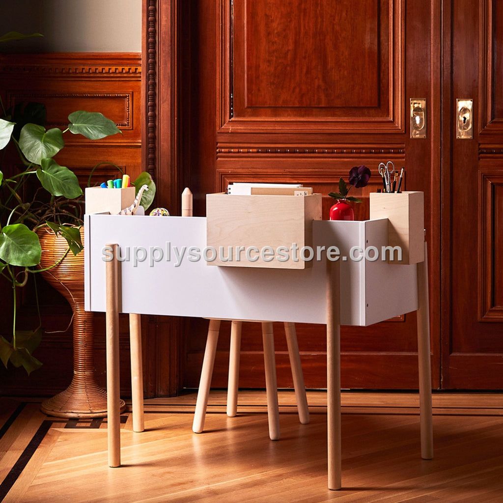 Brooklyn Desk - White/Birch