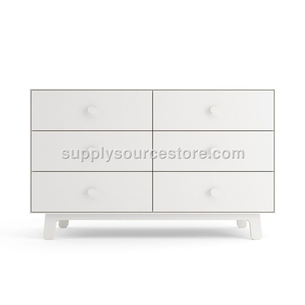 Merlin 6 Drawer Dresser Sparrow - White