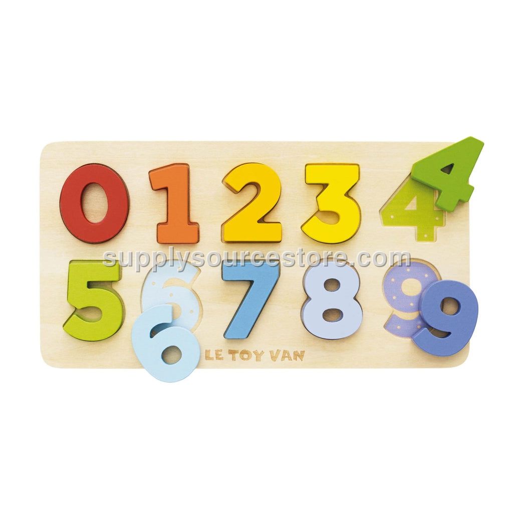 Counting Wooden Numbers Shape Sorter