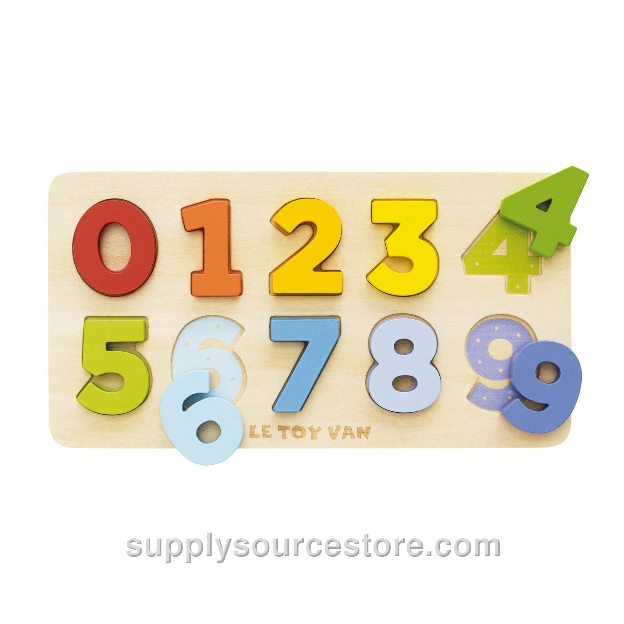 Counting Wooden Numbers Shape Sorter