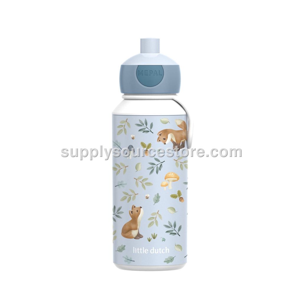Little Dutch Campus Pop-Up Water Bottle - Forest Friends