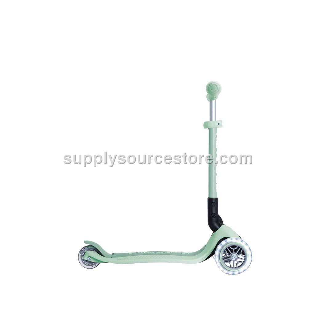 Globber Junior Foldable Light Up Eco Scooter - Pistachio