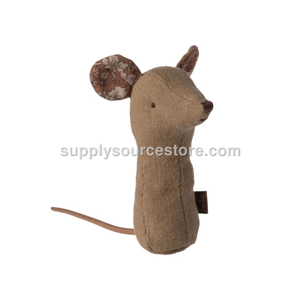 Lullaby Friends Mouse Rattle - Light Umber