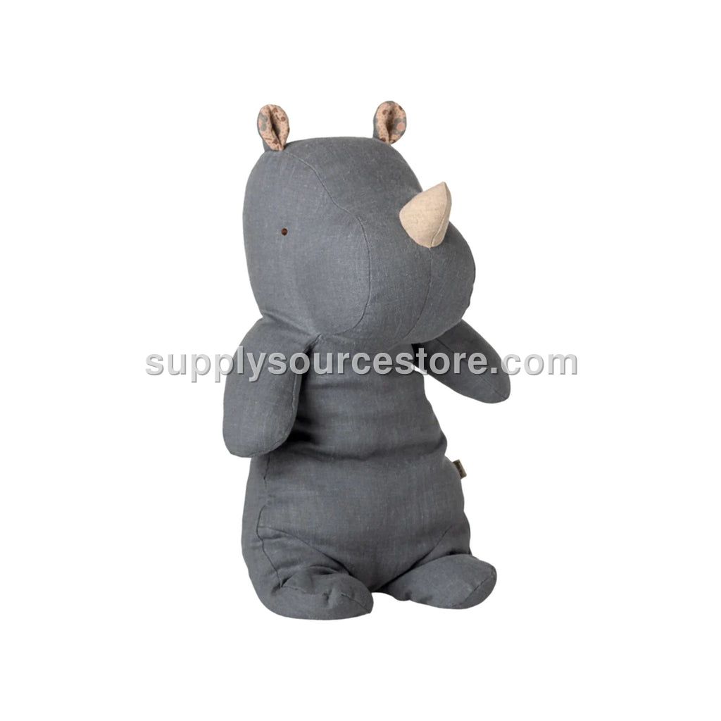 Medium Safari Friends Rhino 34cm (13.4 in) - Dusty Blue