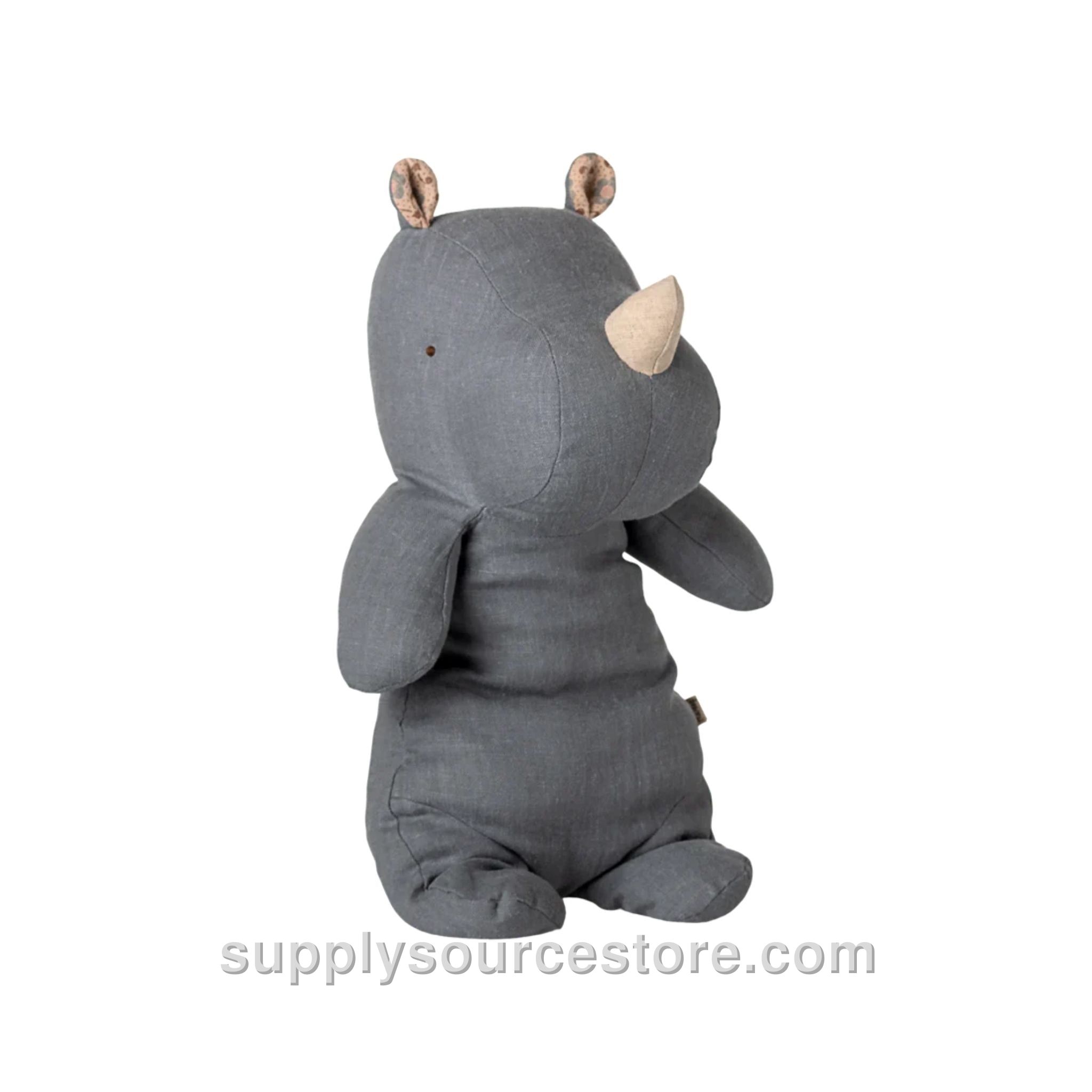 Medium Safari Friends Rhino 34cm (13.4 in) - Dusty Blue