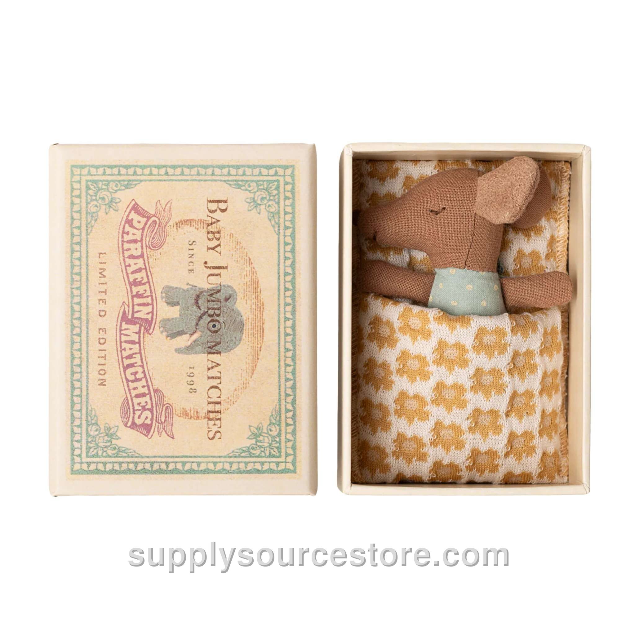 Sleepy Wakey Baby Mouse In Matchbox - Blue