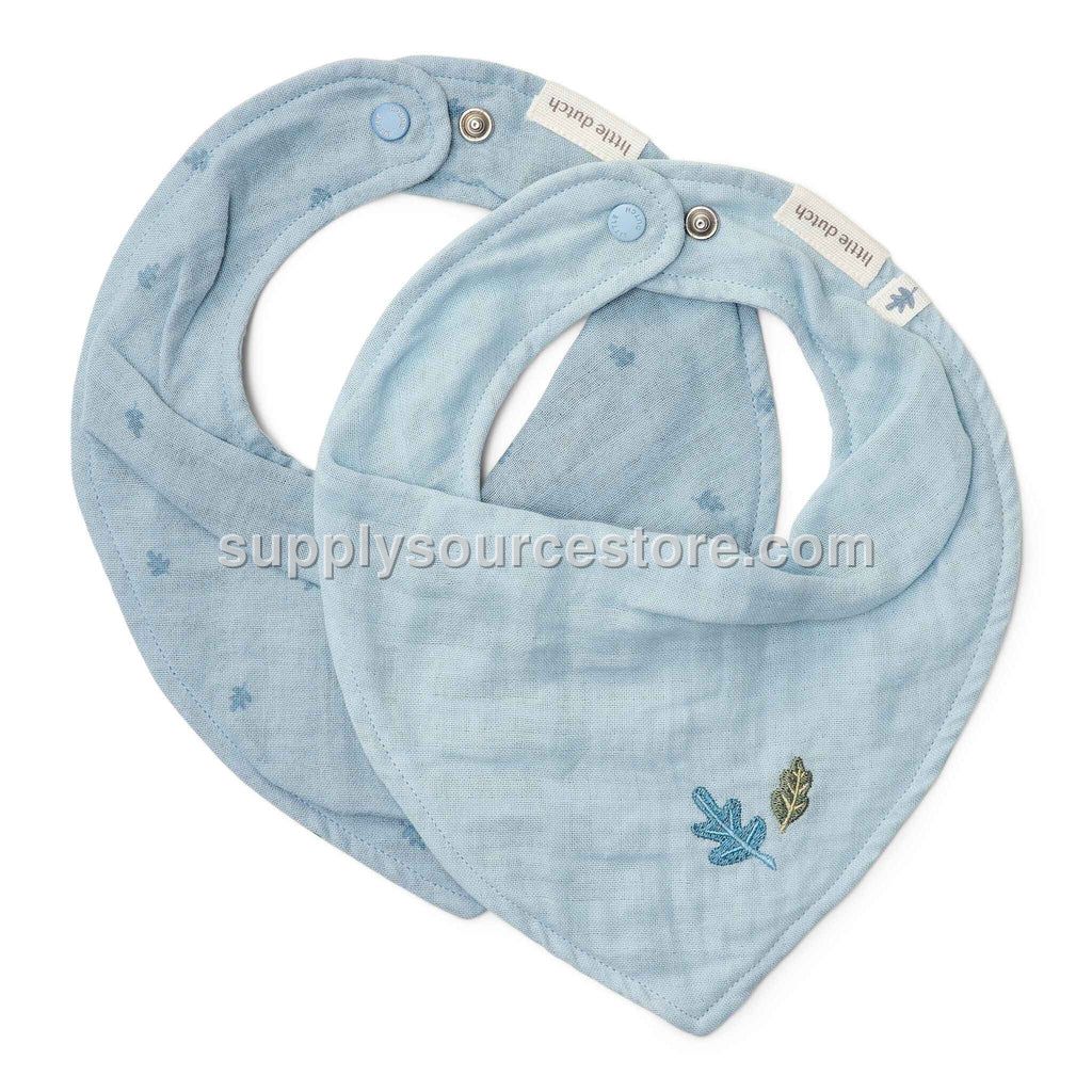 Bandana Bib Set Of 2 - Pure Denim Blue