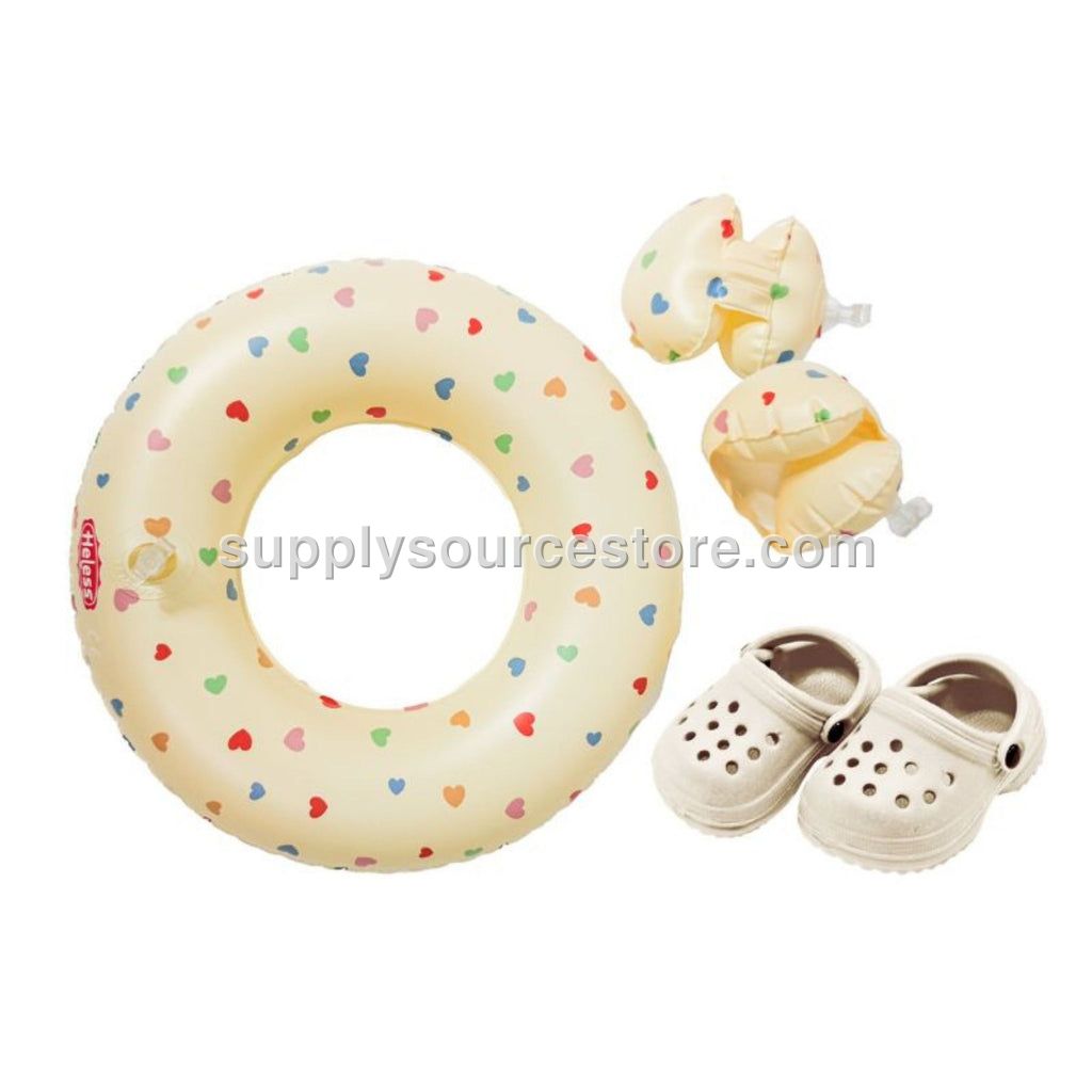 Heless Doll Swim Set - Heart Confetti 35-45cm