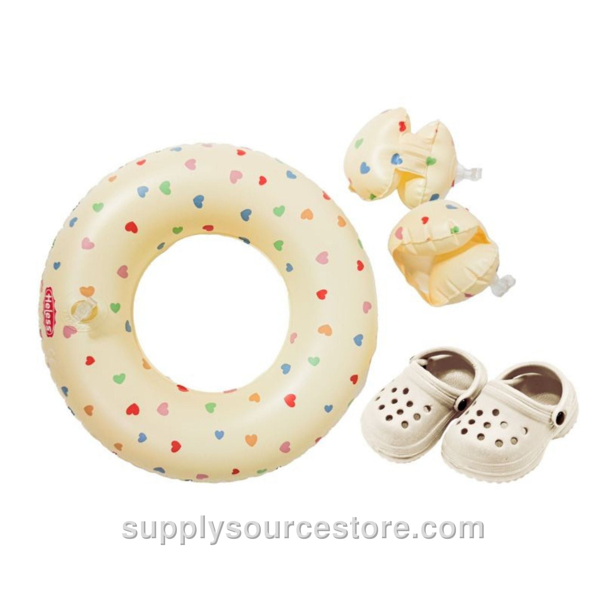 Doll Swim Set - Heart Confetti 35-45cm (13.8-17.7 in)