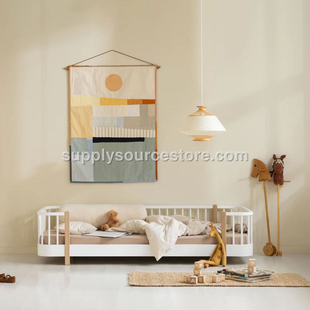 Wood Original Floor Bed - White/Oak