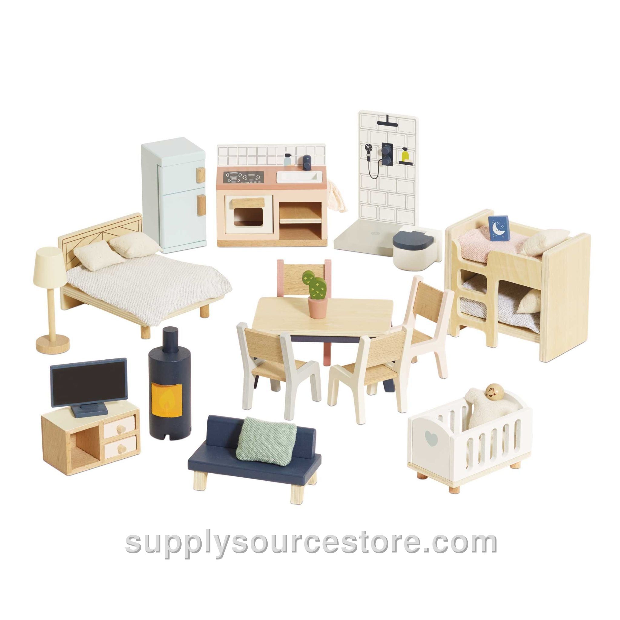 Complete Dolls House Furniture Set
