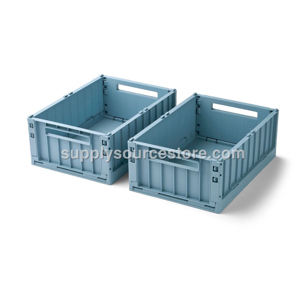 Weston Medium Storage Crate Set Of 2 - Beach Blue