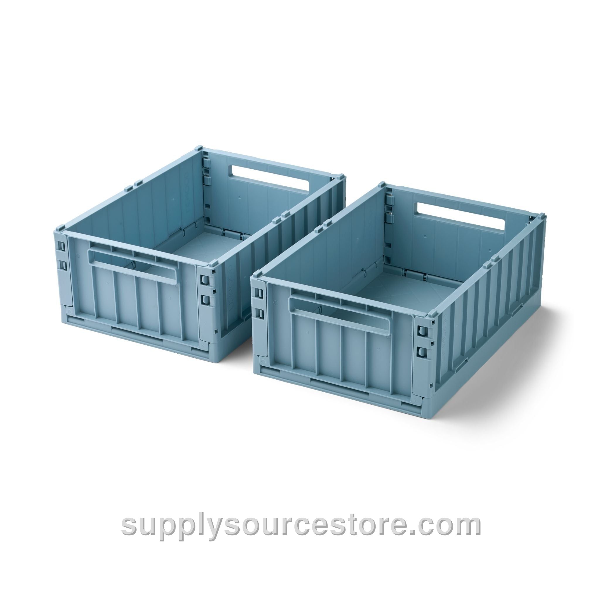 Weston Medium Storage Crate Set Of 2 - Beach Blue