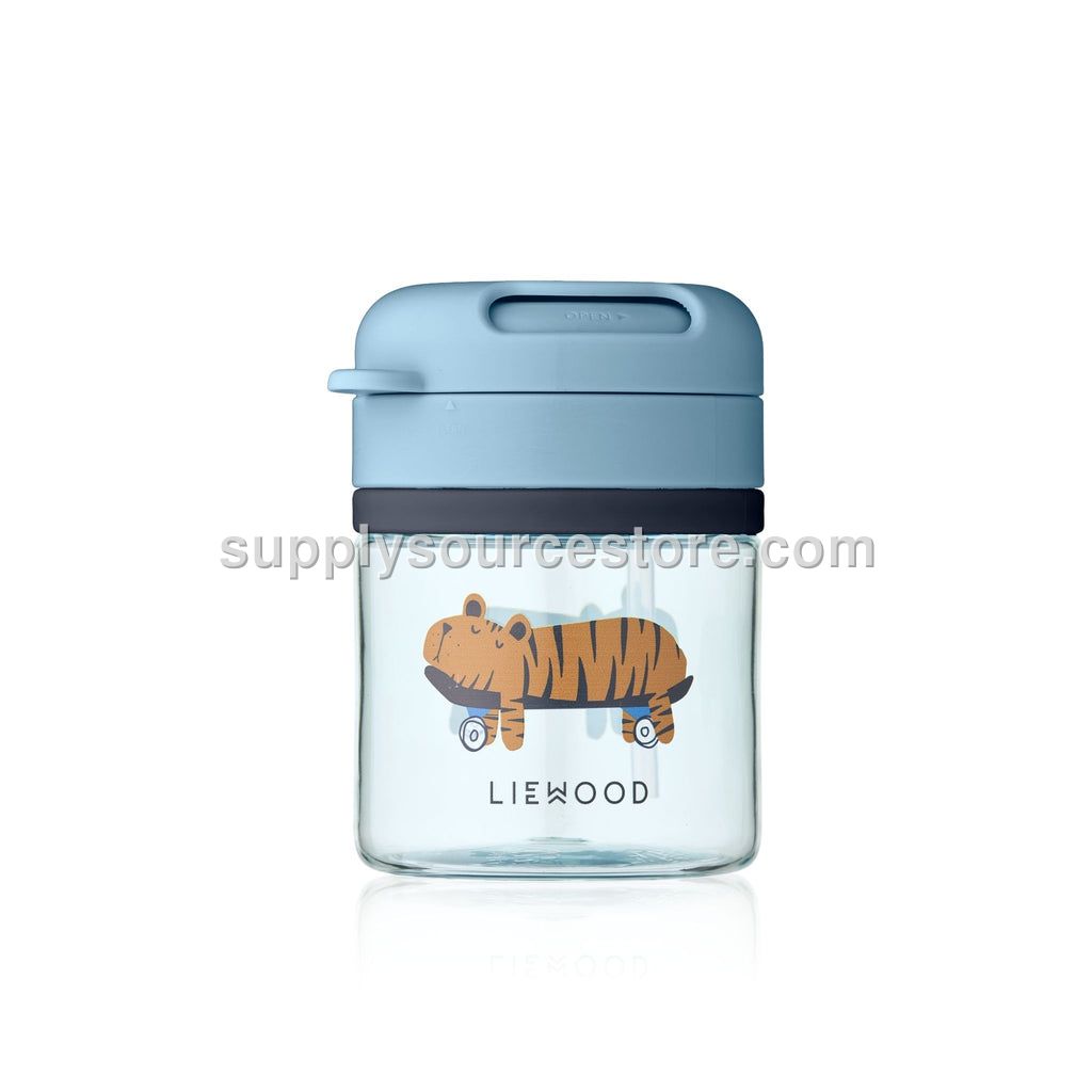 Liewood Pavia Straw Cup 280ml - Fun / Beach Blue