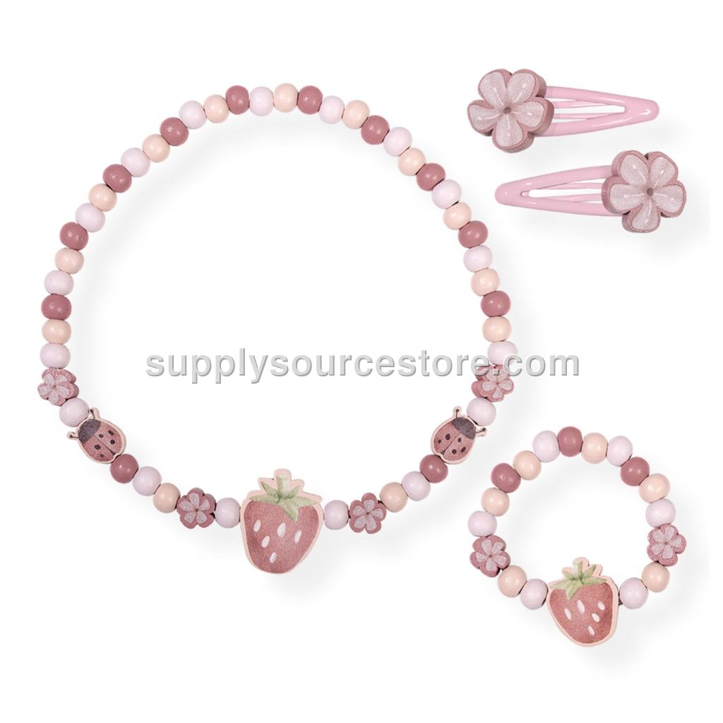 Little Dutch Wooden Jewellery Set - Strawberry