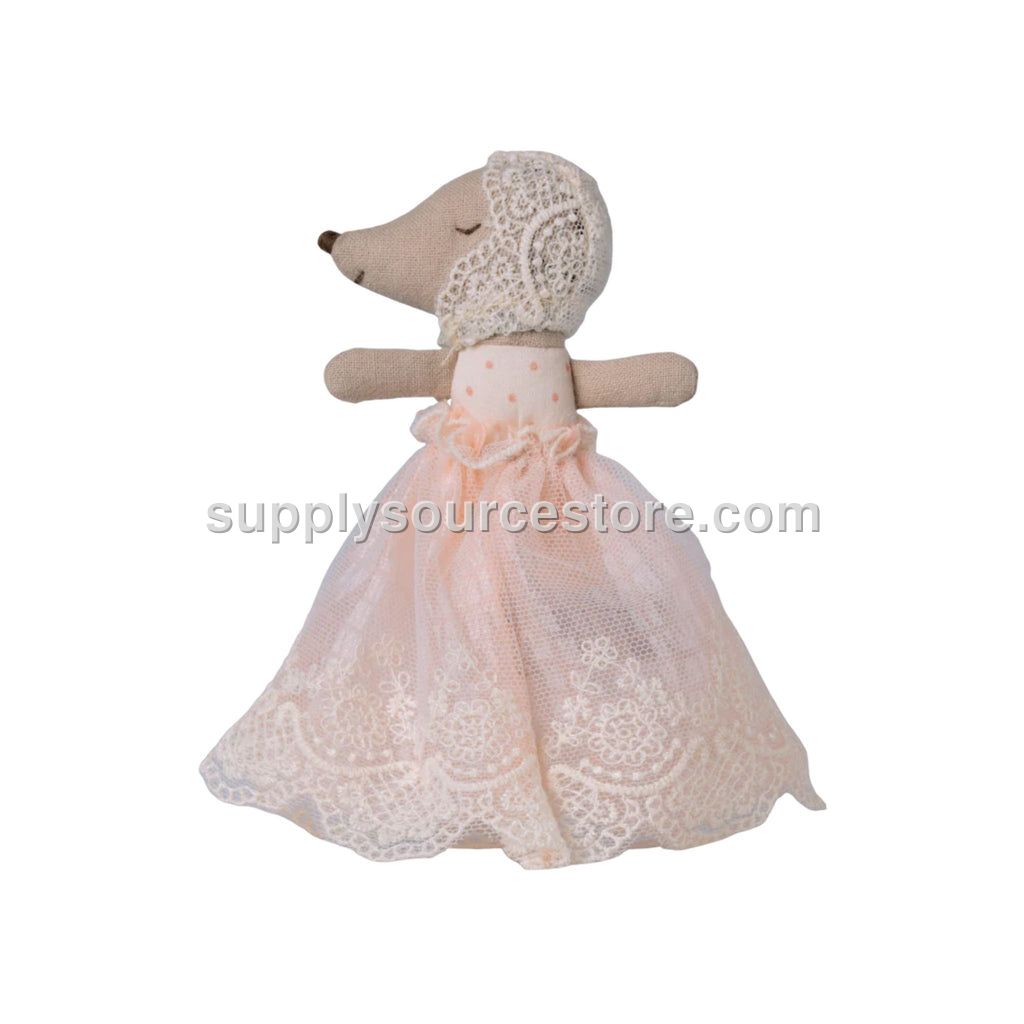 Maileg Baby Mouse in Gown - Powder