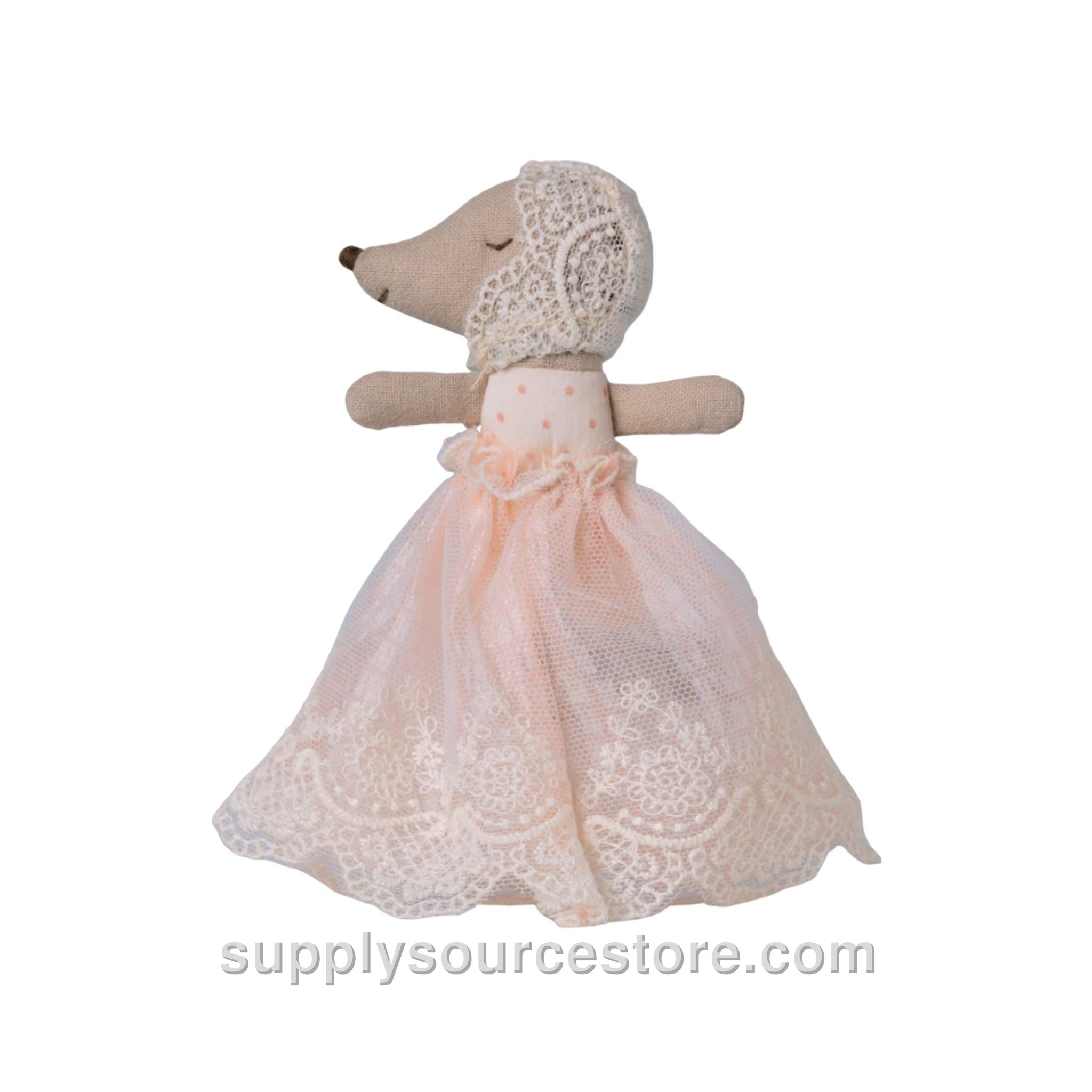 Baby Mouse in Gown - Powder