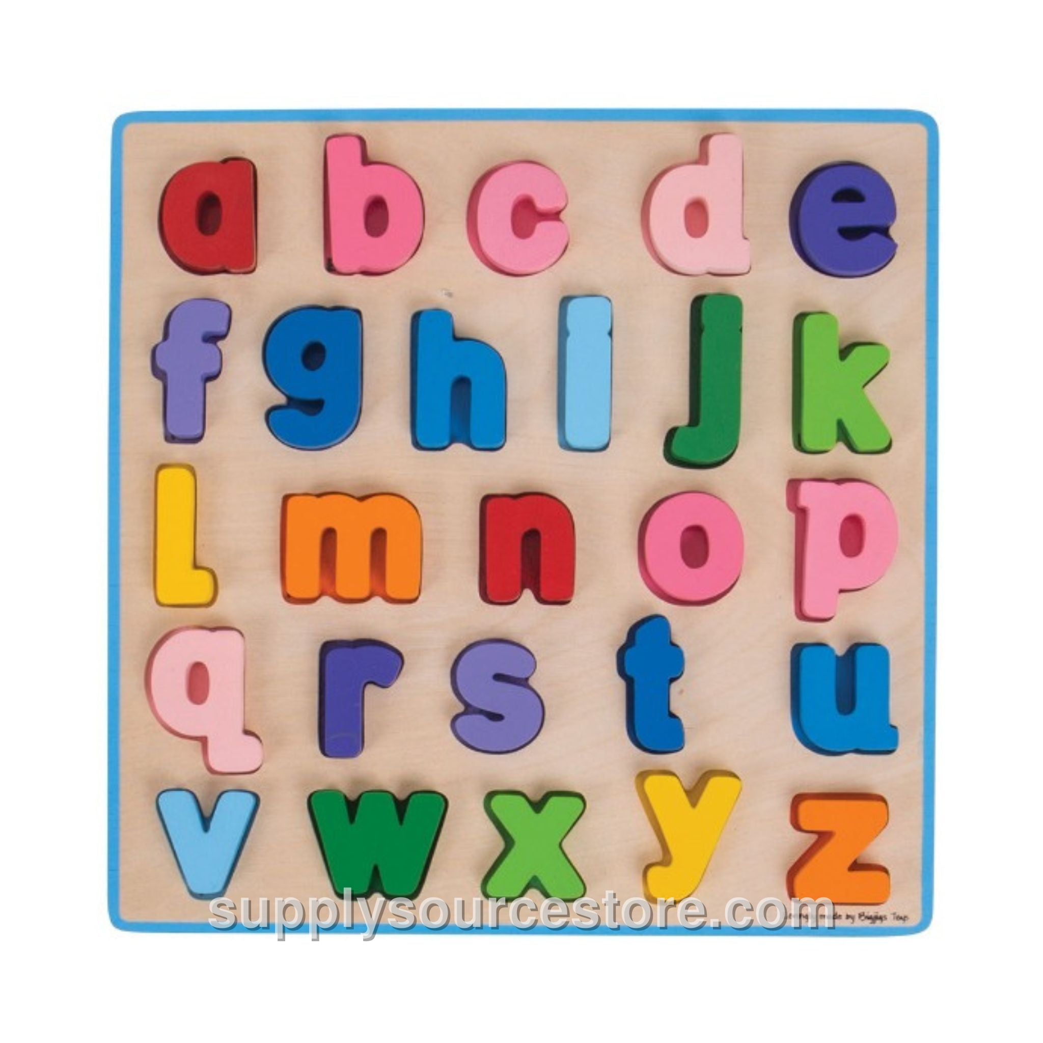 Lowercase Alphabet Puzzle - Bright