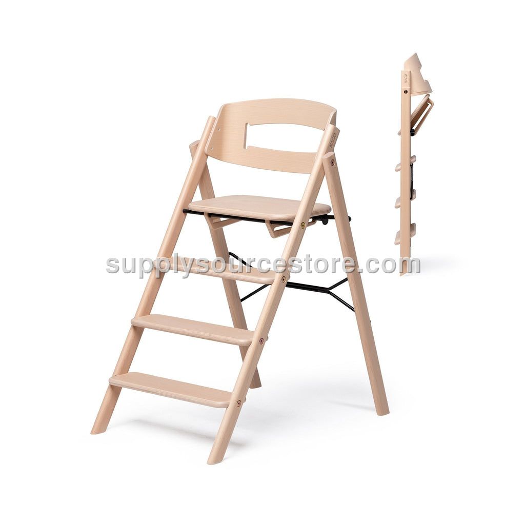 KAOS Klapp Beech High Chair - Natural