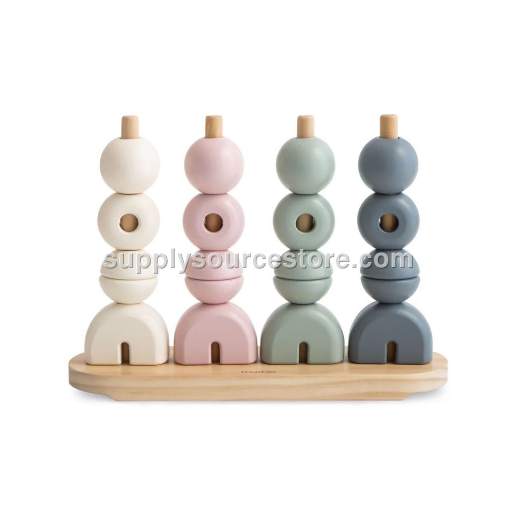 Mushie Wooden Multi Shape Stacker