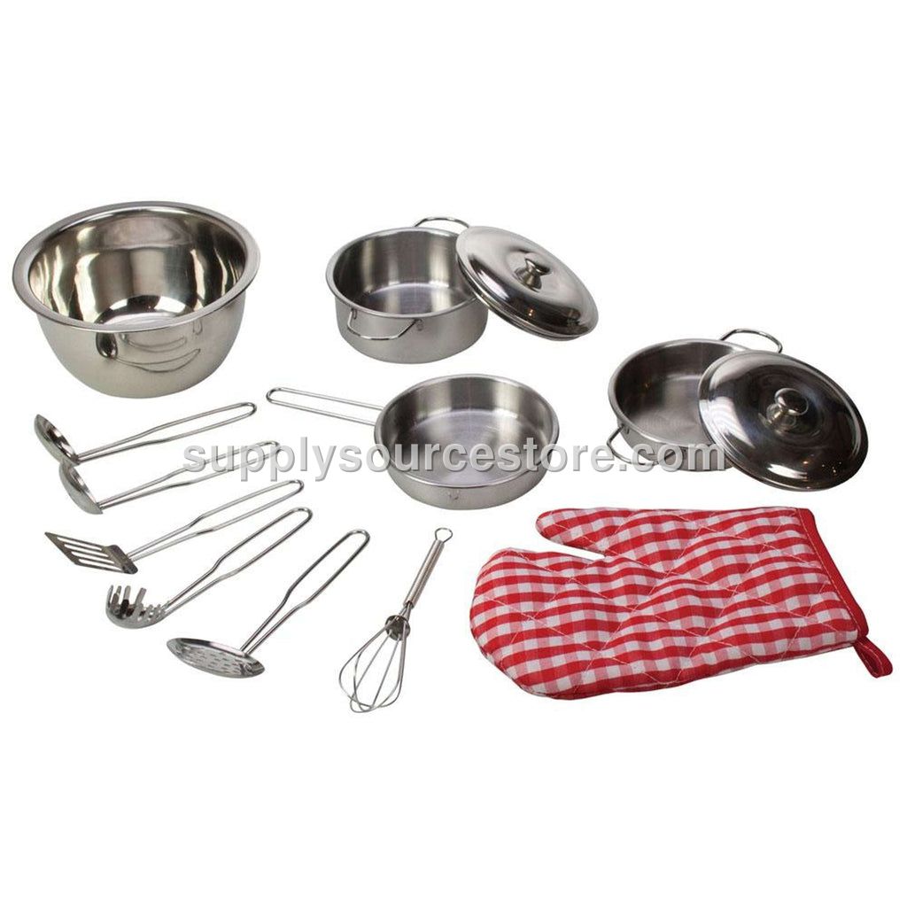 Bigjigs Toys Stainless Steel Kitchenware Set