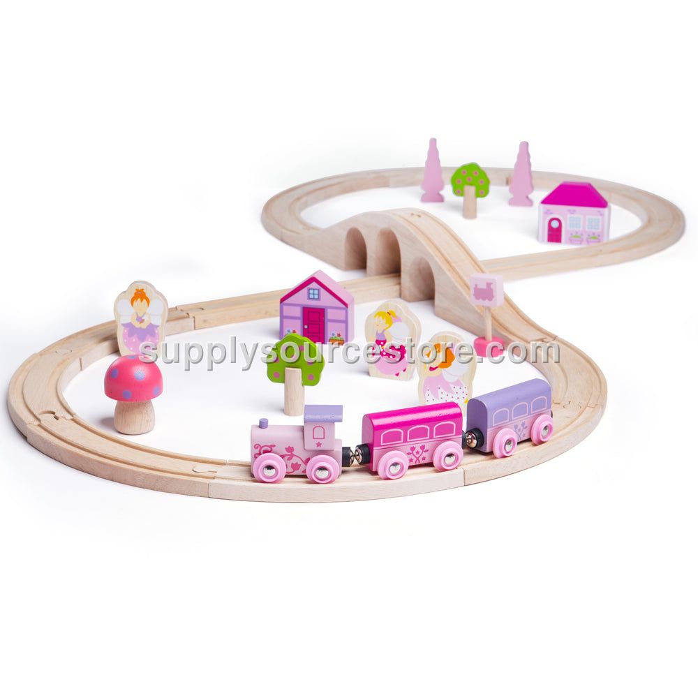 Bigjigs Toys Rail Train Set Fairy Figure of Eight