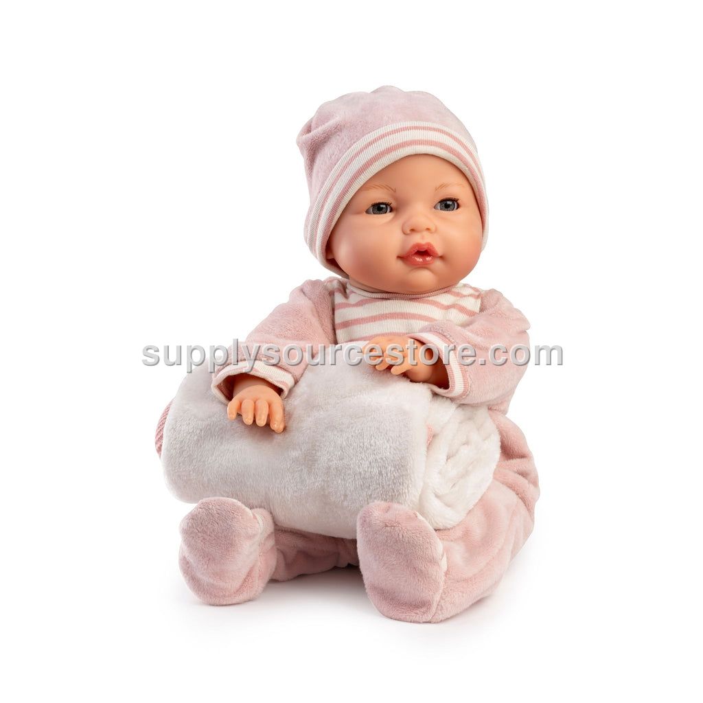 Crying Doll Bimba with Pink Blanket - 37 cm (14.6 in)