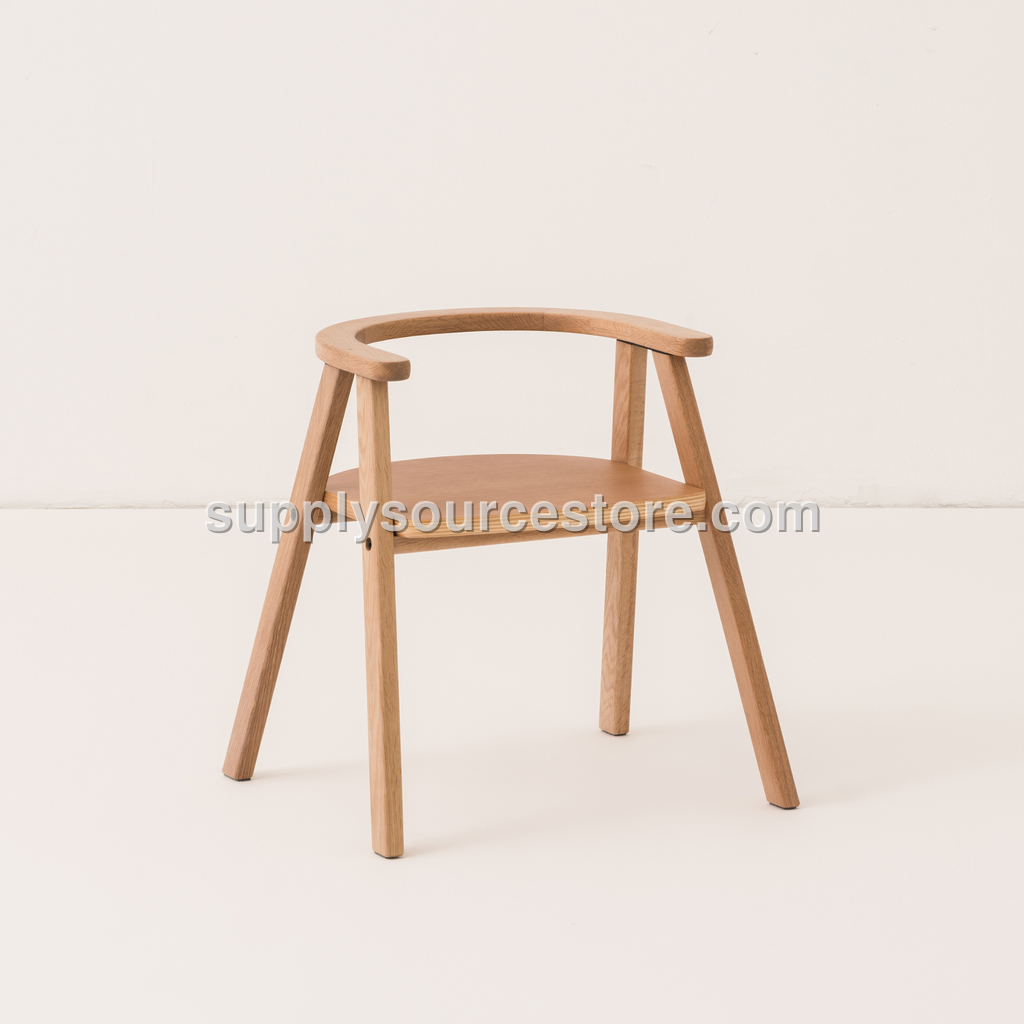 Nobodinoz Growing Green Kid's Chair - Oak