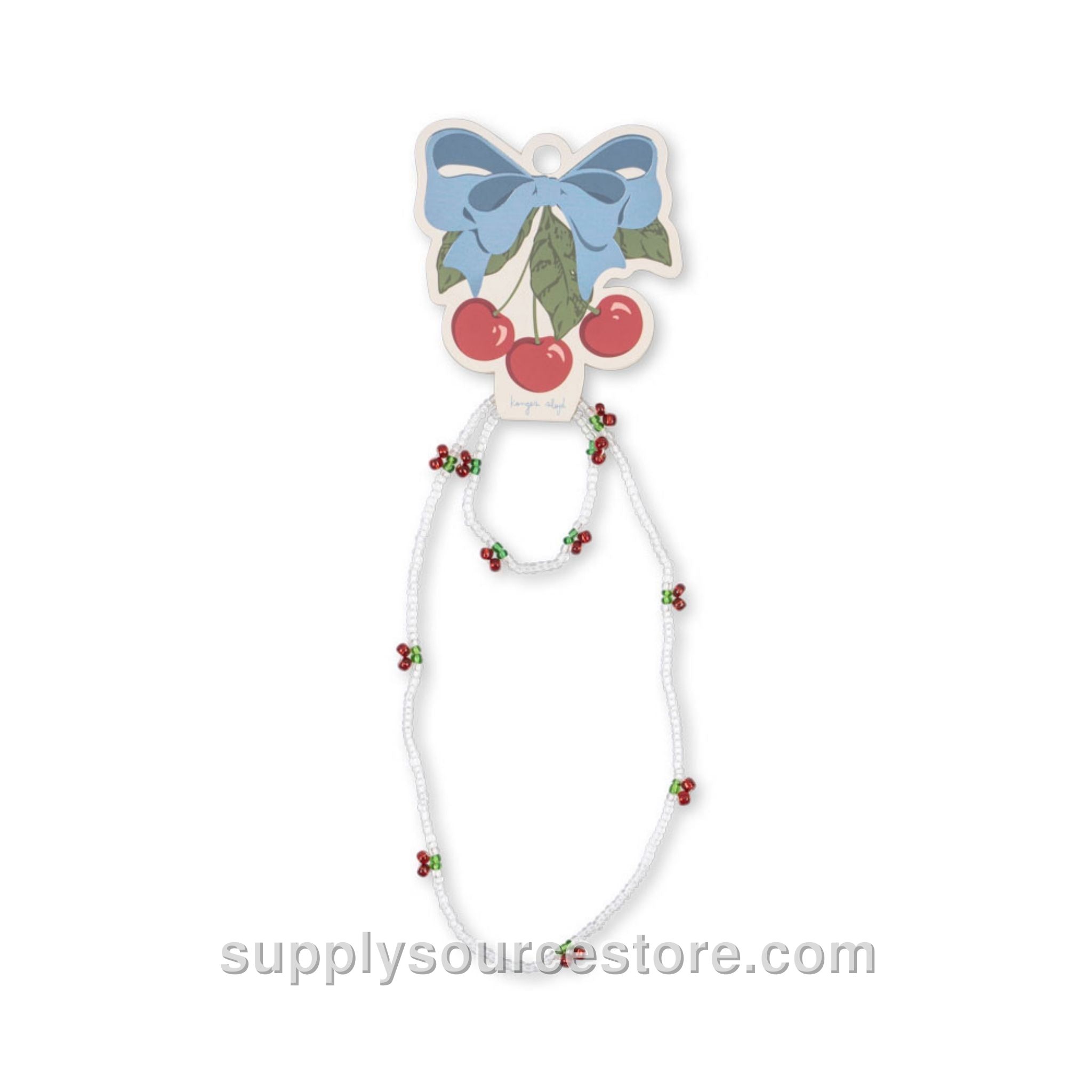 Necklace & Bracelet Set - Pearly Cherry