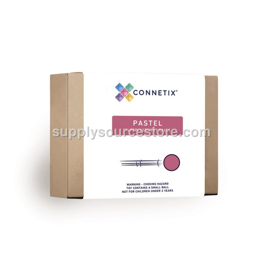 CONNETIX Magnetic Tiles 16 Piece Pastel Replacement Ball Pack