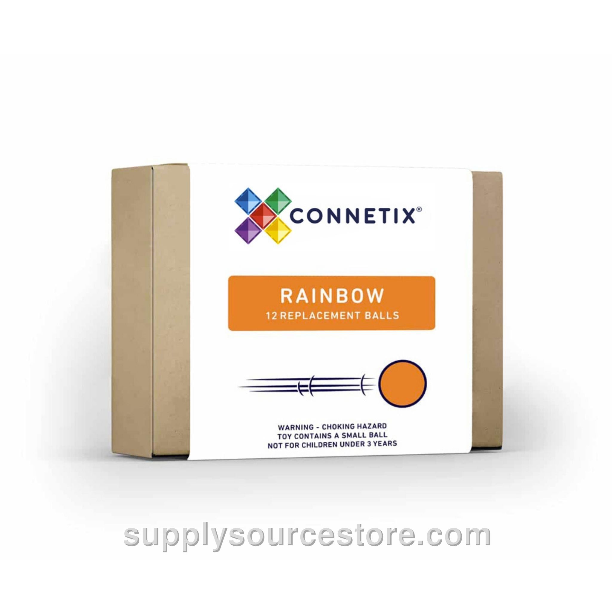 Magnetic Tiles 12 Piece Rainbow Replacement Ball Pack