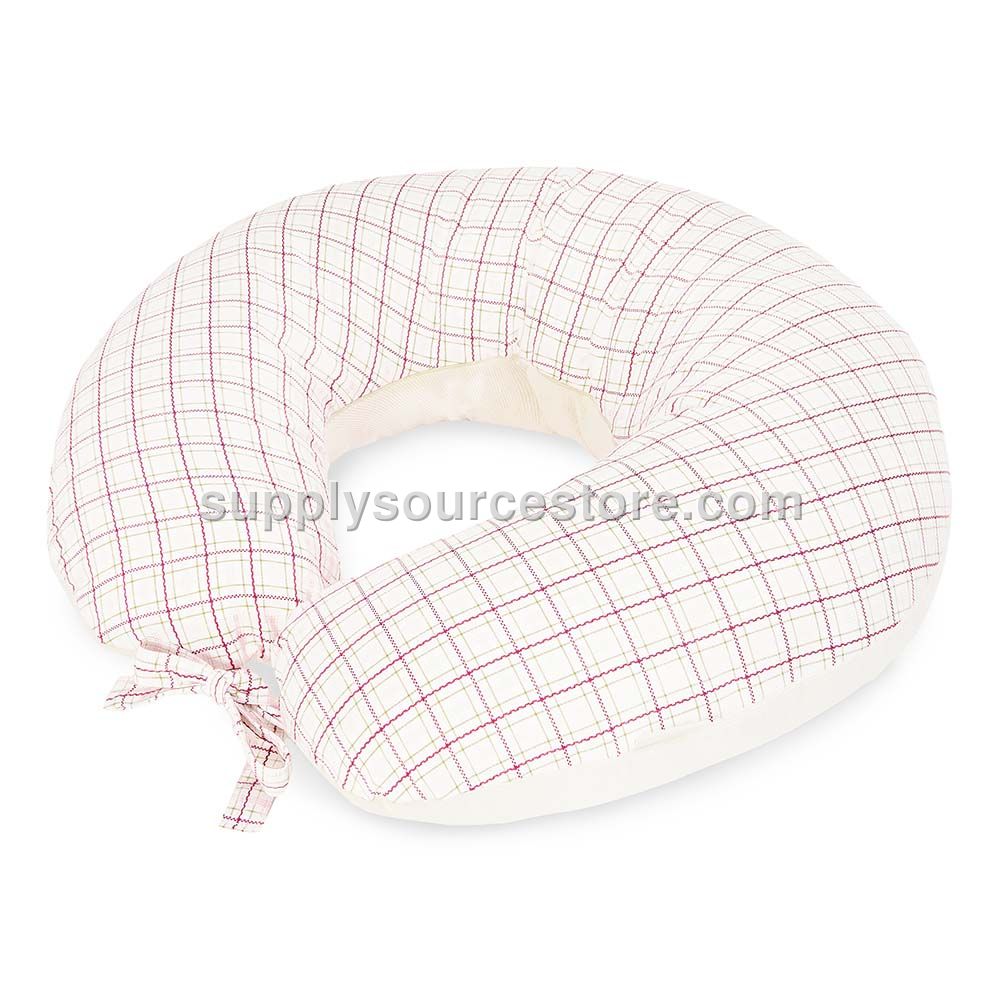 Avery Row Nursing Pillow - Pink Check