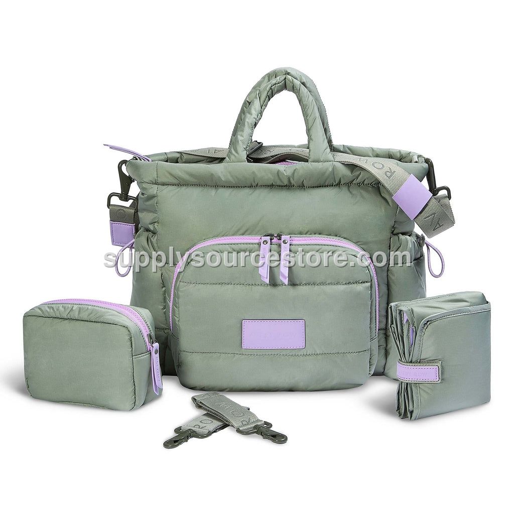 Avery Row Baby Changing Tote Bag - Olive