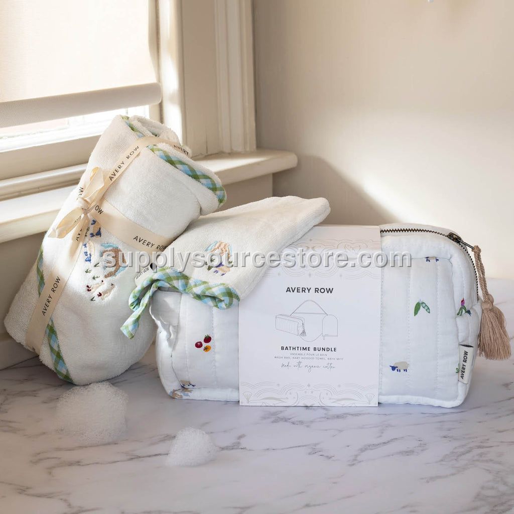Avery Row Bathtime Bundle New Baby Gift Set  - Little Farm