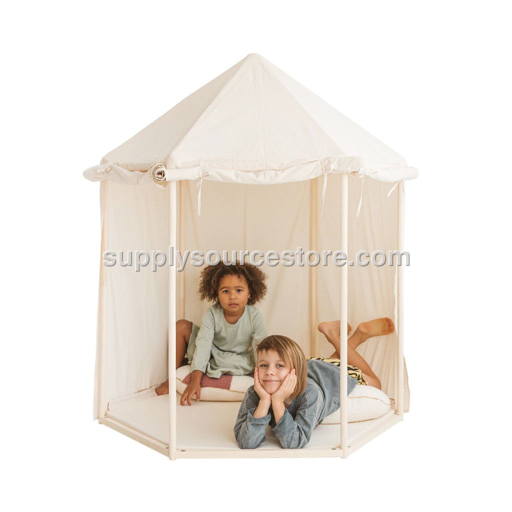 MiniCamp Canvas Pavilion Play Tent - Ecru