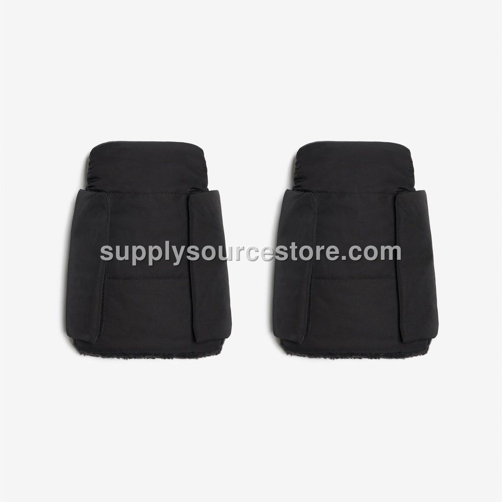 Tiba + Marl Universal Buggy Handmitts - Black Quilted