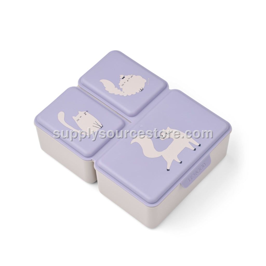 Liewood Driss Lunchbox - Cat / Warm Lilac