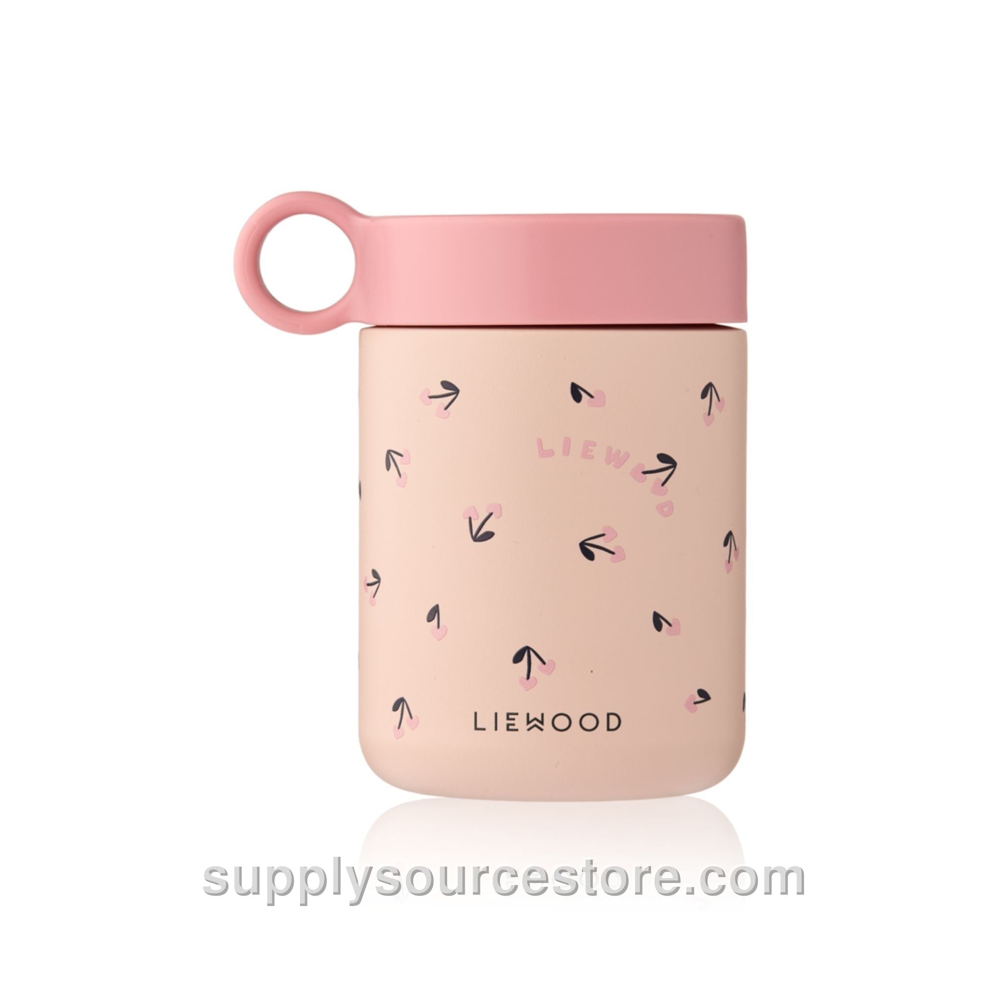 Kiani Printed Food Jar - Mini Cherry Heart / Rosey