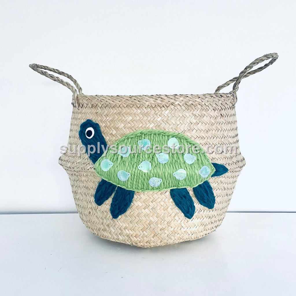 Bellybambino Green Sea Turtle Basket - Large