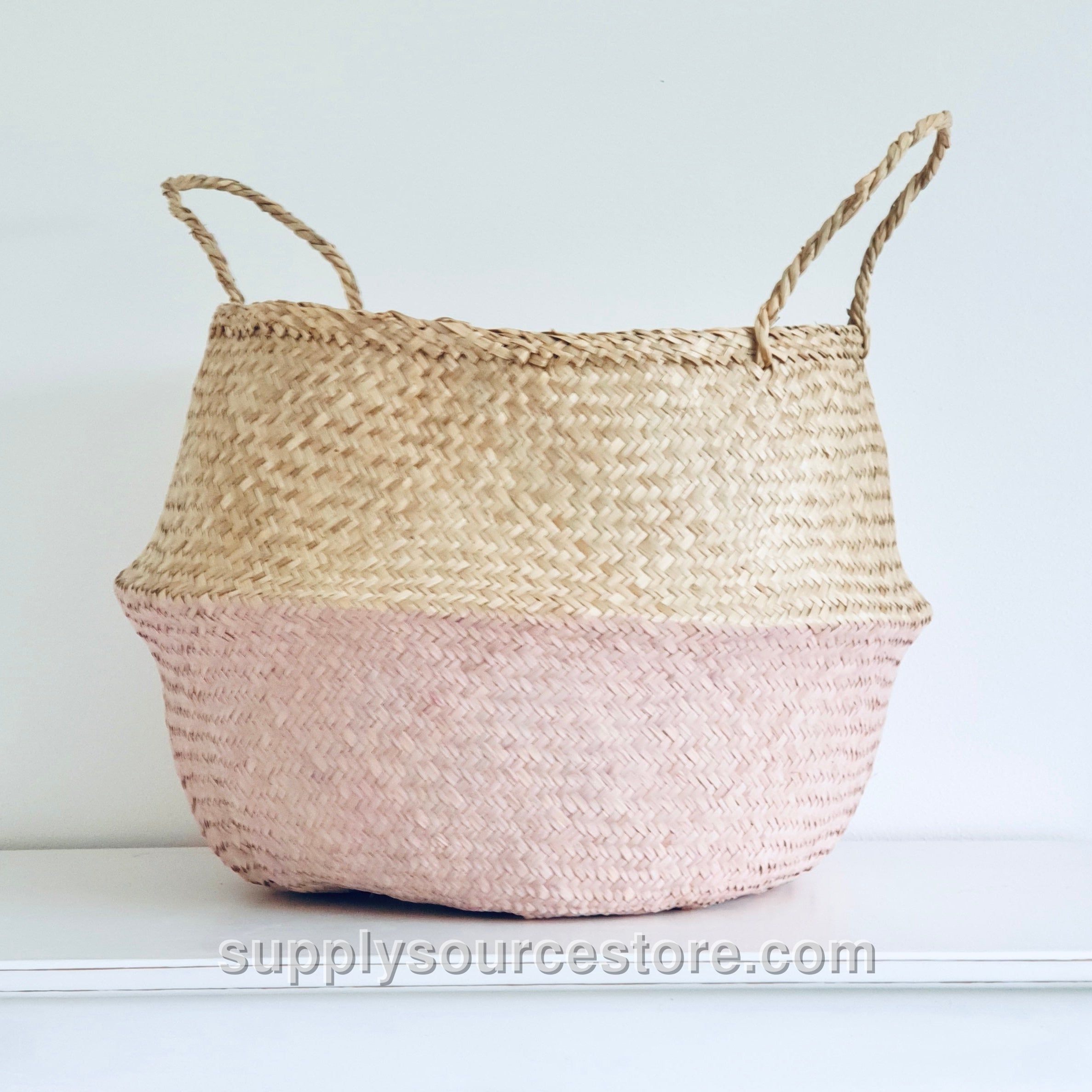 Dusky Pink Basket - Extra Large