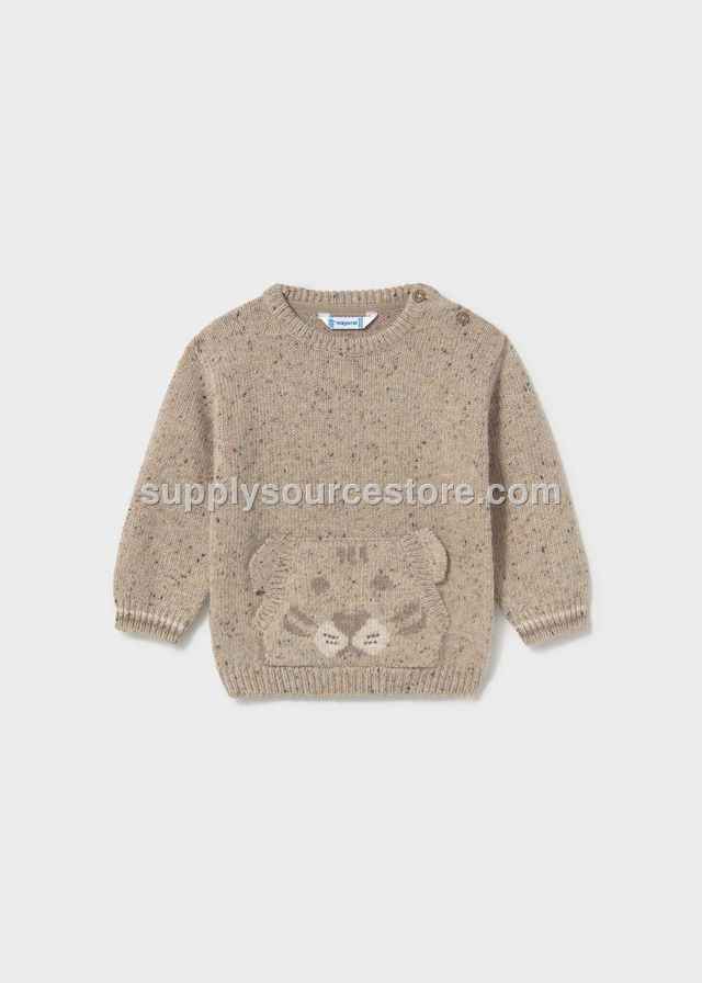 MAYORAL 2374 TOPO TWEED KNIT CARDIGAN
