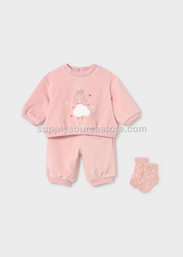 MAYORAL 2654 ROSA BABY ÇORAPLI EŞOFMAN TAKIMI