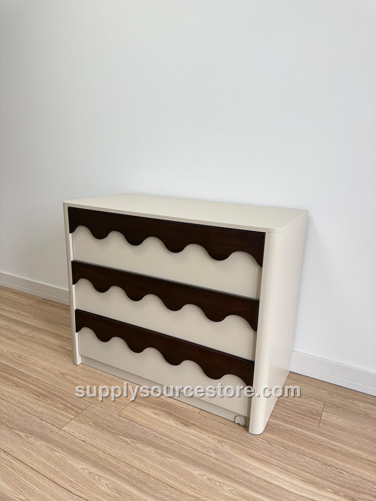 Wave Series Walnut Detailed Chandelier