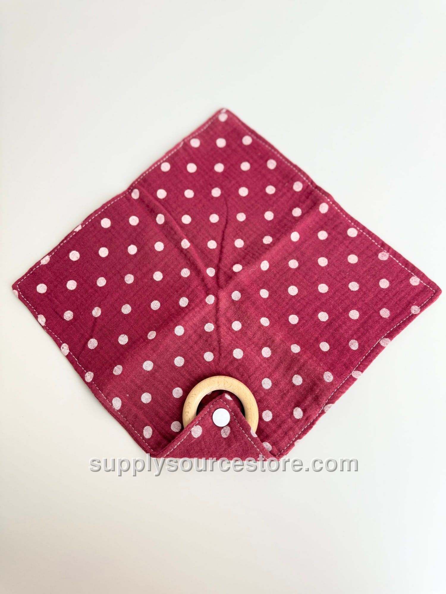 Burgundy Toothbrush and Mouth Towel Holder