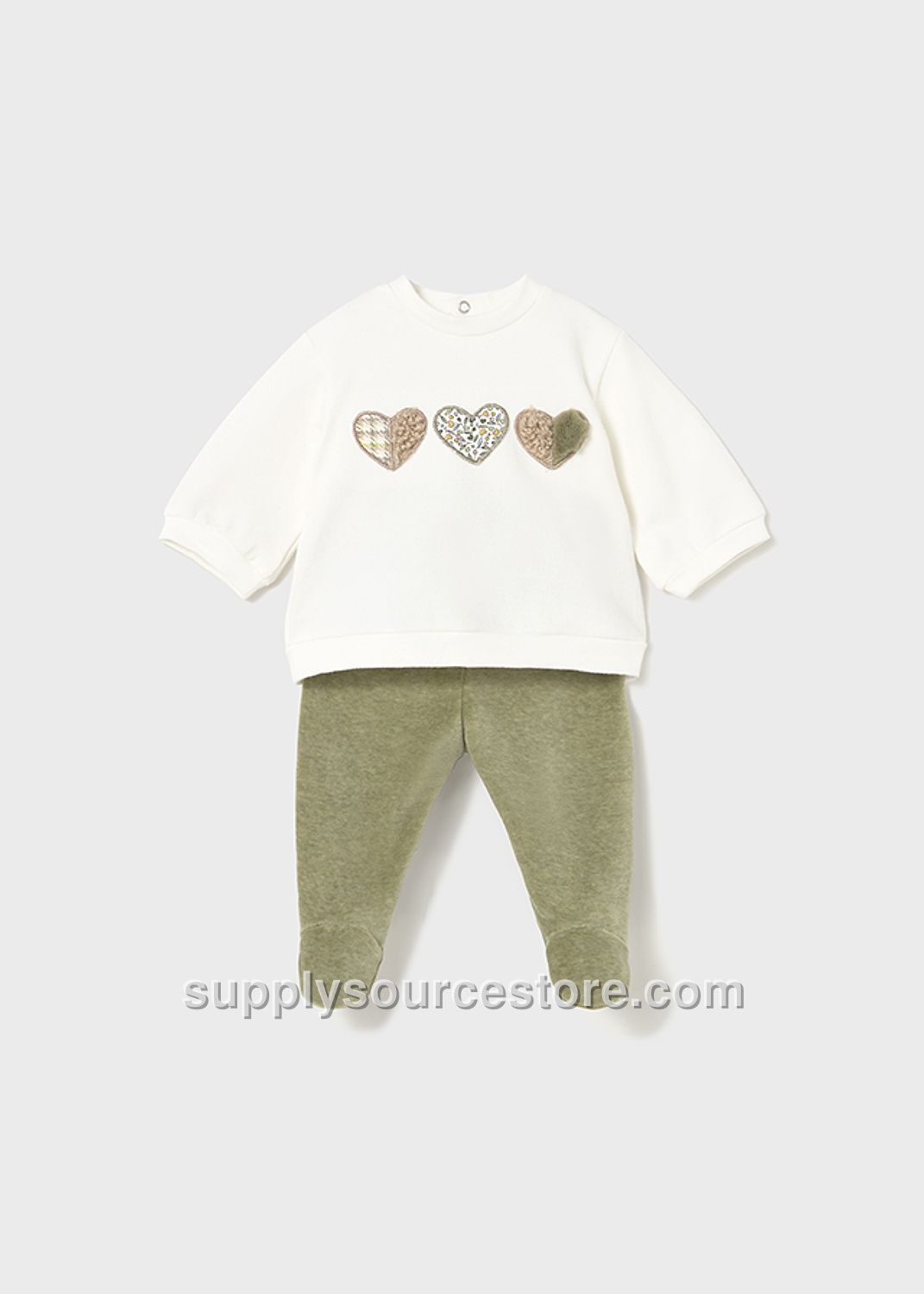 2555 Basil Vig Baby Bottom‑Top Set