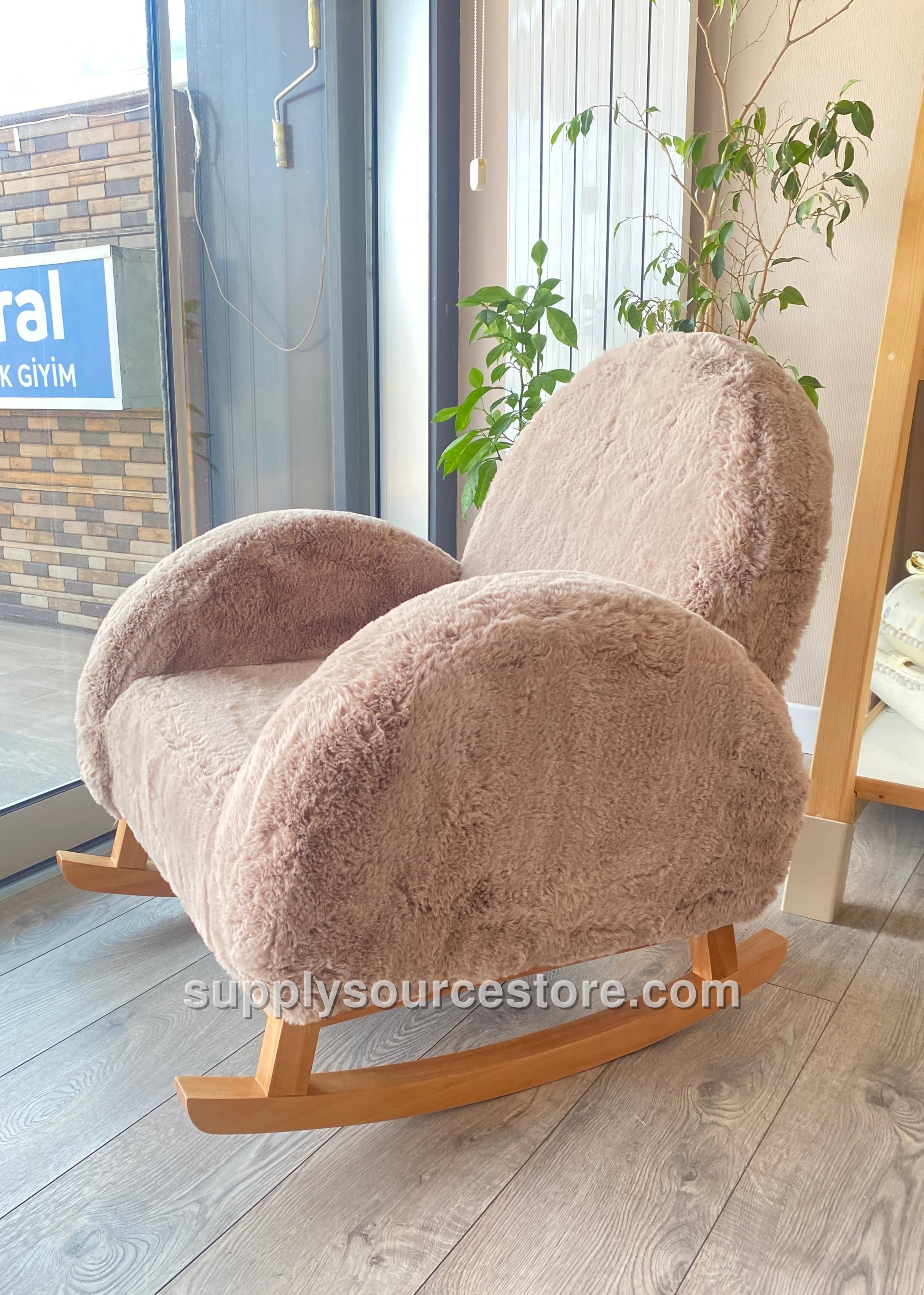 Puffy Fabric Rocking Mother Chair