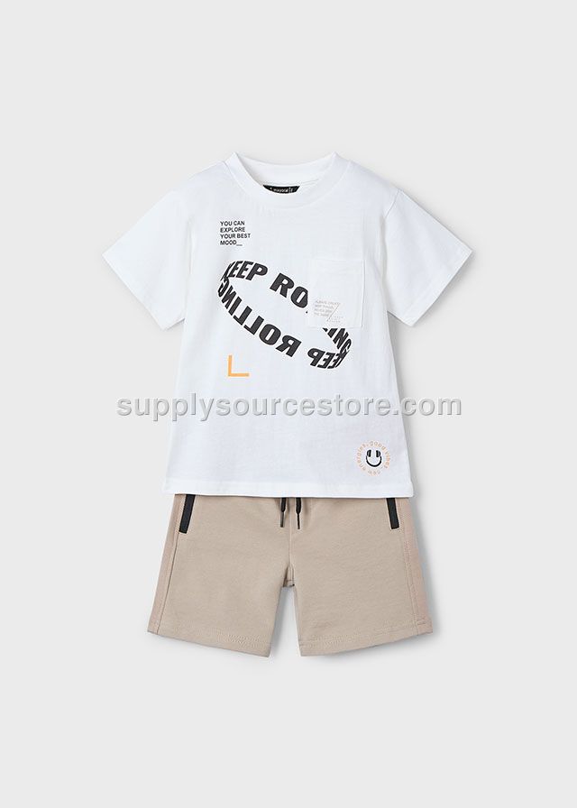 3608 MAYORAL BIANCO T-SHIRT ŞORT TAKIM